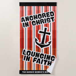 In Christ Beach Handtuch verankert