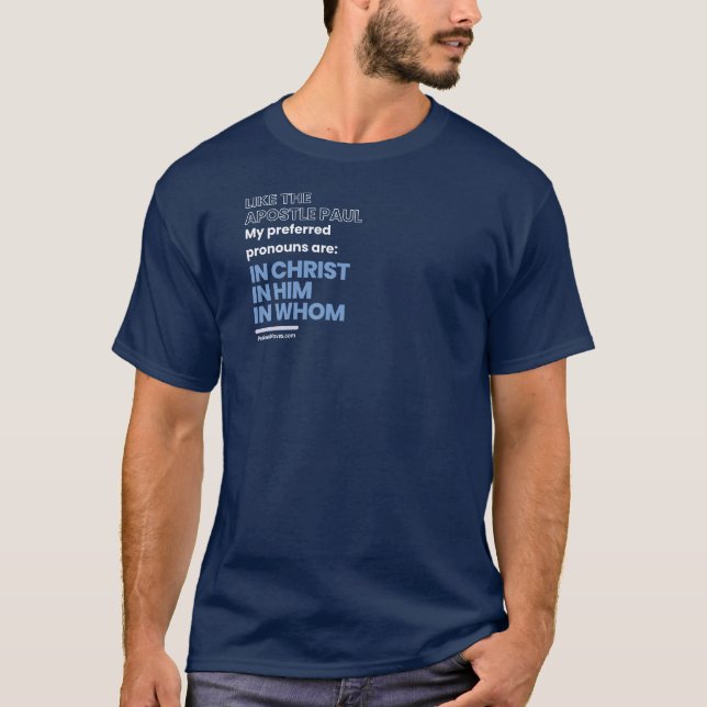 In Christ pronouns T - Shirt (Vorderseite)