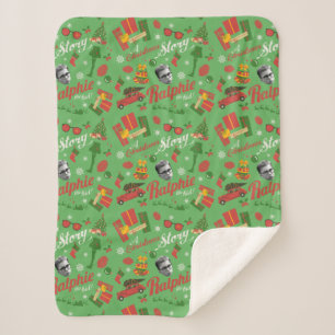 In Christmas Story Green Icon Pattern Sherpadecke
