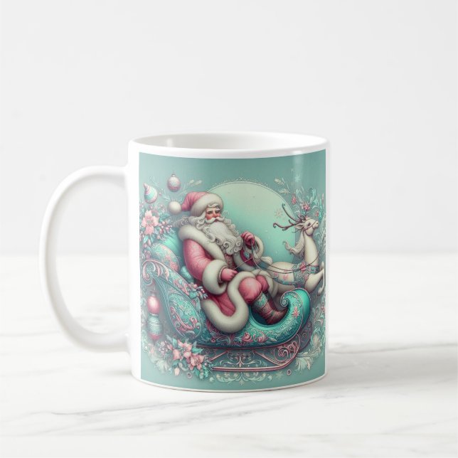 In Christmas teal carol Kaffeetasse (Links)