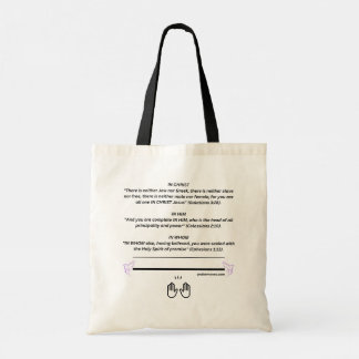 In Christus spricht Tote Bag Tragetasche