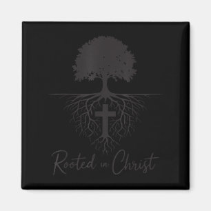 In Christus verwurzelt christliche Kinder Männer G Magnet