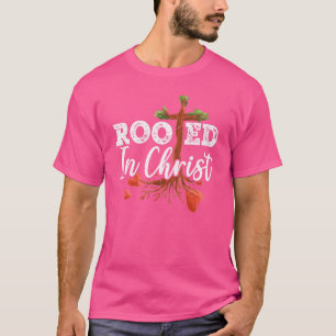 In Christus verwurzelt religiöse Pastor Bibelschri T-Shirt