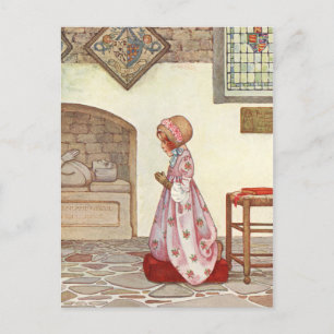 In Church by Millicent Sowerby Postkarte