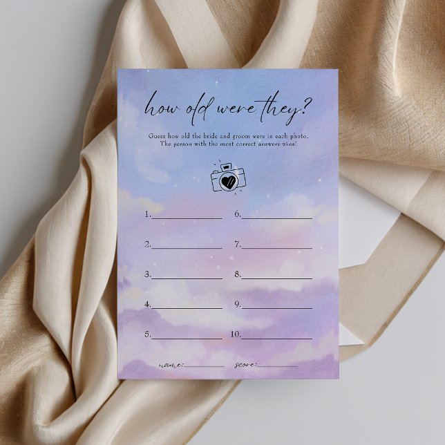 In Cloud 9 wie alt waren sie Brautparty Game (Von Creator hochgeladen)