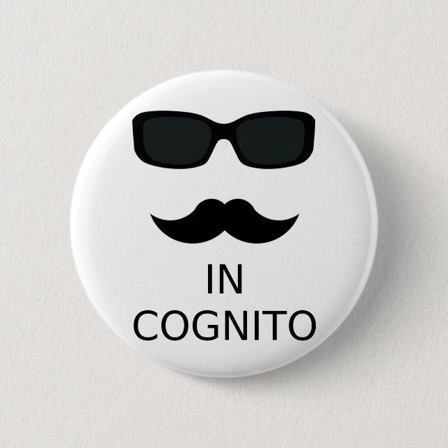 In Cognito Button (Vorderseite)