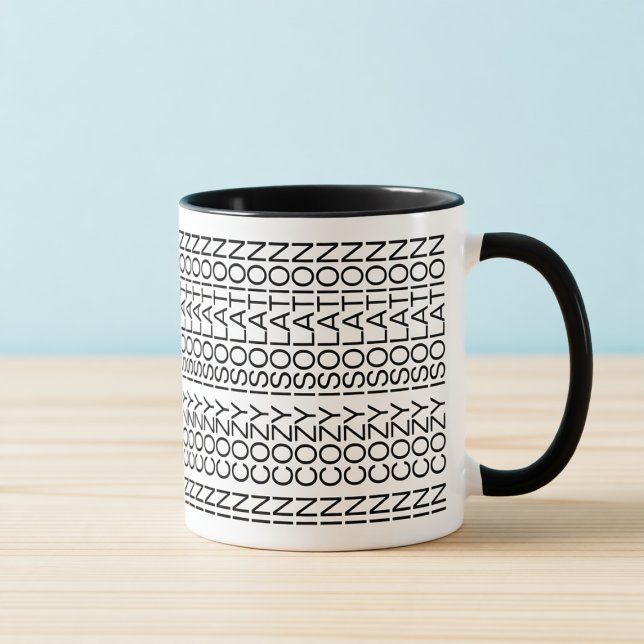 In Cozy Isolation Hidden Message Introvert Mug Tasse (Von Creator hochgeladen)