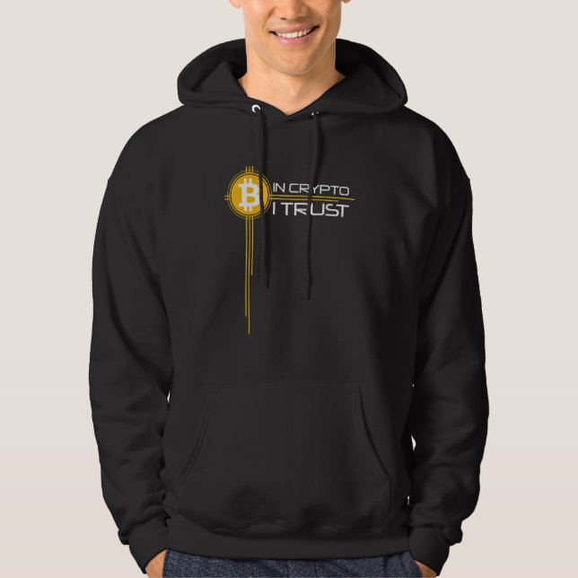 In Crypto vertraue ich Bitcoin Cryptowährung Idee Hoodie (Vorderseite)