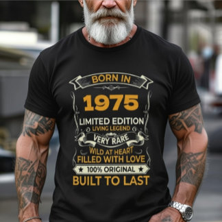 In Custom-Jahr Geboren Limitierte Edition Vintage T-Shirt