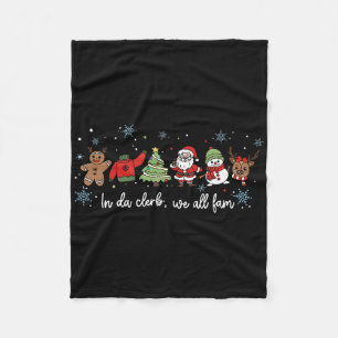 In Da Clerb sind wir alle Fam lustiger Weihnachts- Fleecedecke