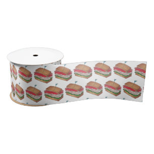 In Da Club Turkey Club Sandwich Funny Feinschmecke Satinband