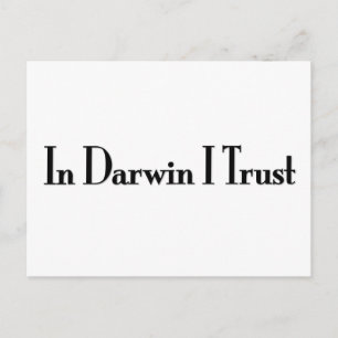 In Darwin vertraue ich Postkarte