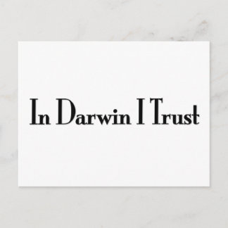 In Darwin vertraue ich Postkarte