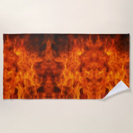 In das Feuer Strandtuch