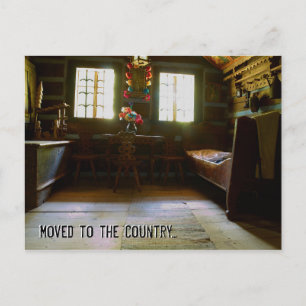 In das Land überführt  Gefälliges Adresswechsel Ankündigungspostkarte