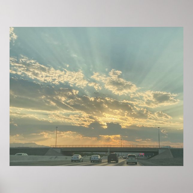 In das Licht fahren Poster (Vorne)