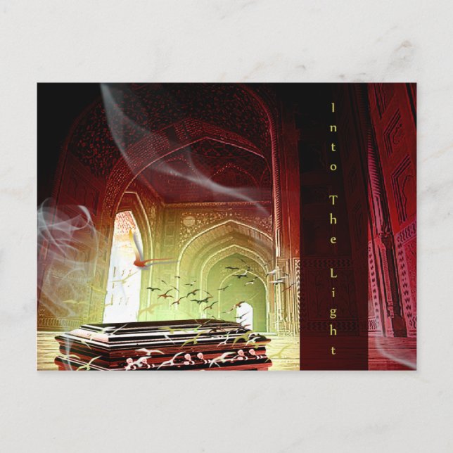 In das Licht - Postkarte (Vorderseite)