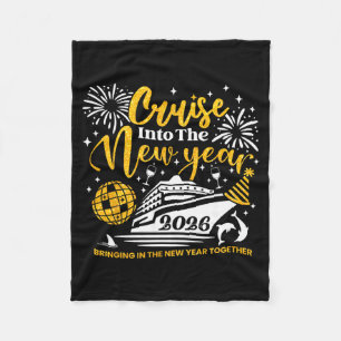 In das neue Jahr 2026 cruisen Frohes Neues Jahr 20 Fleecedecke