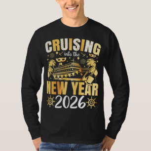 In das neue Jahr 2026 cruisen Männer LS T-Shirt