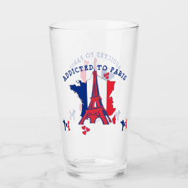 IN DAS PARIS-Monogramm AUFGENOMMEN Glas
