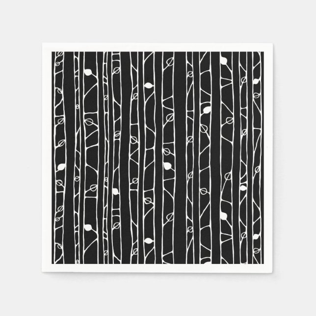 In das Weißbuch "Wälder" Napkins Serviette (Vorderseite)
