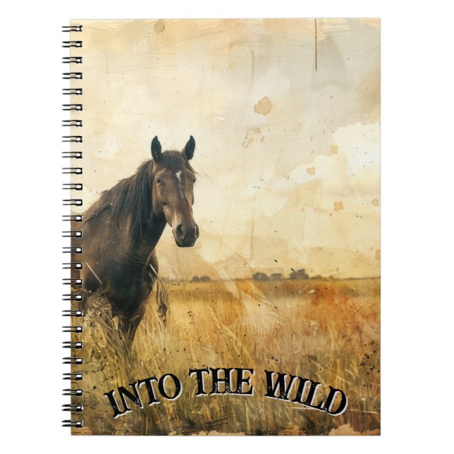 In das Wild Horse Spiral Notebook Notizblock (Vorderseite)