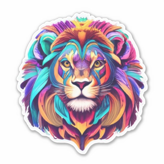 In das "Wild Lion"-Stickerpack Aufkleber (Vorderseite)