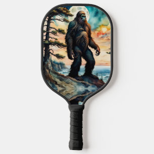 In das Wild-Sasquatch Stehend am Ufer Pickleball Schläger