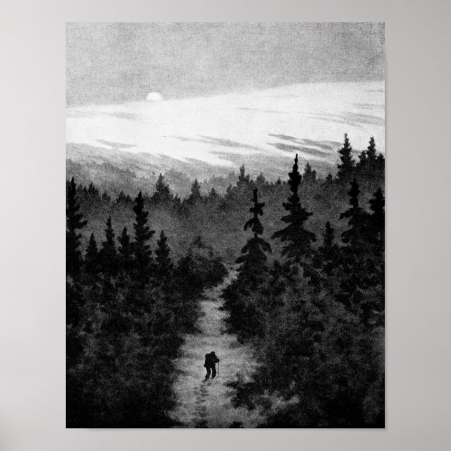 In das Woods Theodor Kittelsen Poster (Vorne)