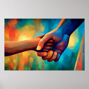 In deiner Hand gehalten Poster