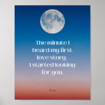 In dem Moment, in dem ich meine erste Liebe Poster