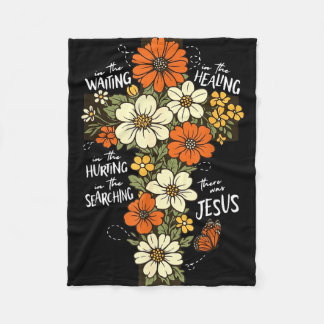 In dem Warten Suchen Schmerzen war Jesus Fleecedecke