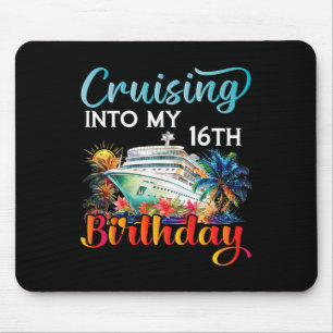 In den 16. Geburtstagskreuzfahrt-Geburtstag Kreuzf Mousepad