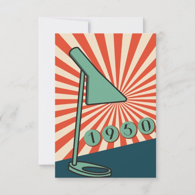 In den 1950er Jahren Inspirierte die Einladung. Vi Einladung (Vorderseite)