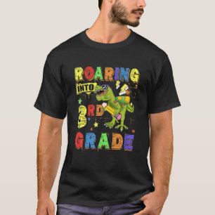 In den 3. Grade Dinosaurier-Rucksack zurück in S T-Shirt