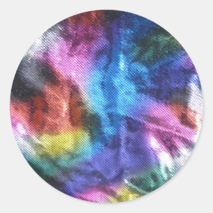 In den 70er Jahren stecken Glitzern Runder Aufkleber