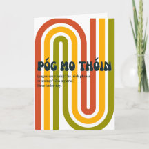 In den 70ern inspirierter irischer Póg mo thóin