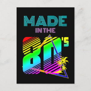 IN DEN 80ER JAHREN FARBENFROHE NATUR POSTKARTE