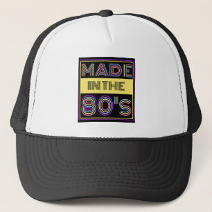 IN DEN 80ER JAHREN GEMACHT TYPOGRAPHIE MODE TRUCKERKAPPE