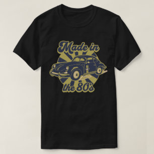 In den 80er Jahren hergestellte goldene Oldtimer f T-Shirt