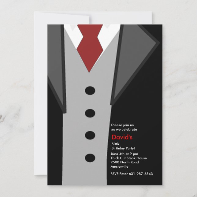 In den 90ern verkleidet einladung (Vorderseite)