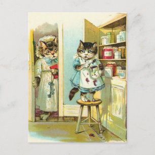 In den Akten gefangen Postkarte