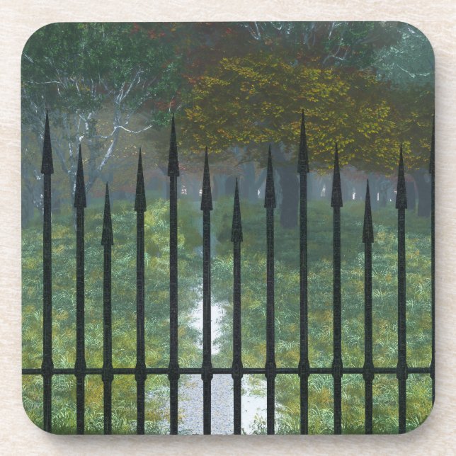 In den alten Wald Cork Untersetzer (Vorderseite)