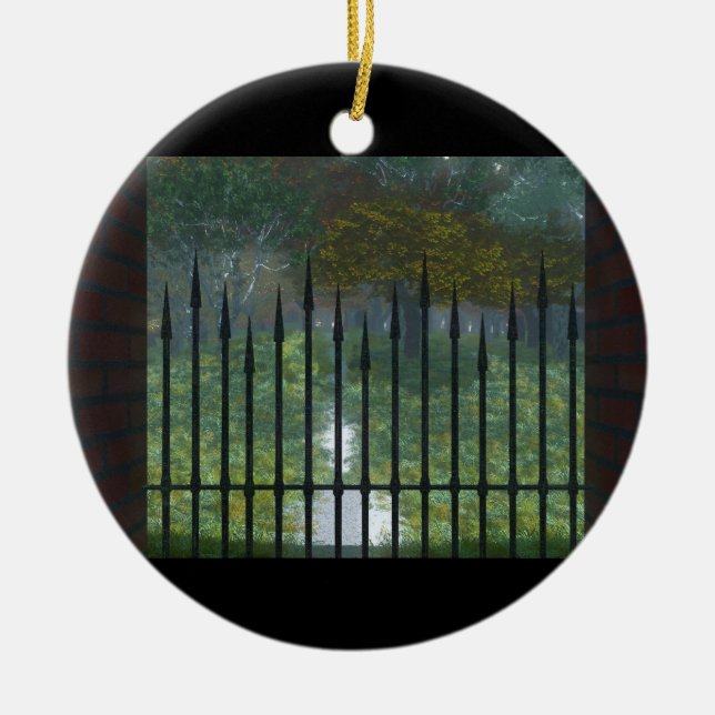 In den alten Wald Keramik Ornament (Vorne)