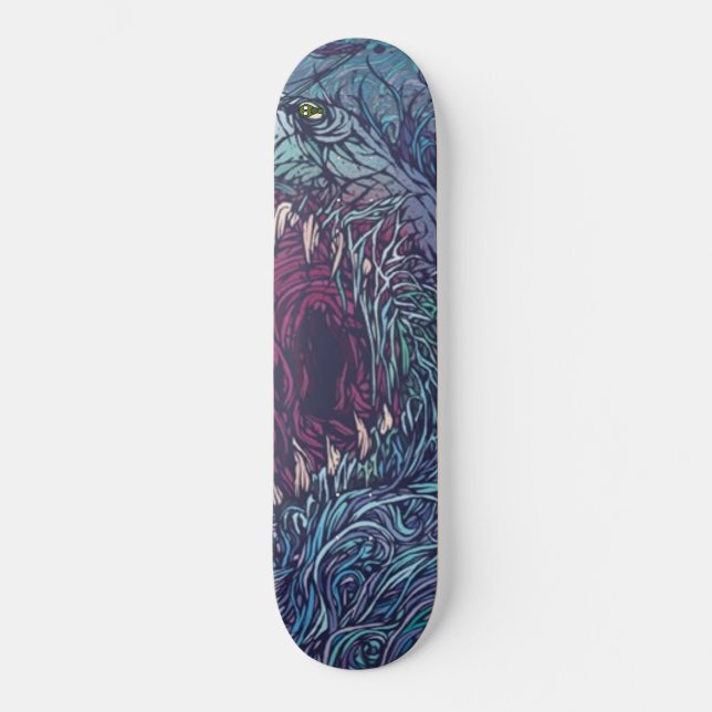 in den Augen des Haifischs Skateboard (Vorderseite)