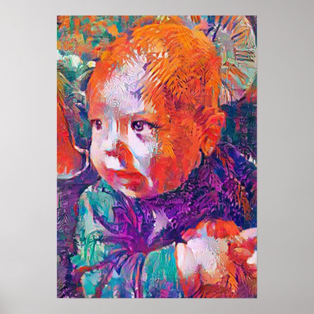 in den Augen eines Babys whimsical A.I. hell. Poster (Vorne)