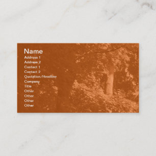 In den Bäumen - Orange Visitenkarte