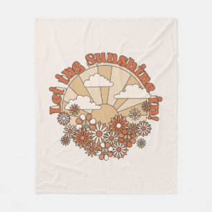 In den Blume Groovy Daisy Hippie den Sonnenschein  Fleecedecke