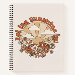In den Blume Groovy Daisy Hippie den Sonnenschein  Notizbuch