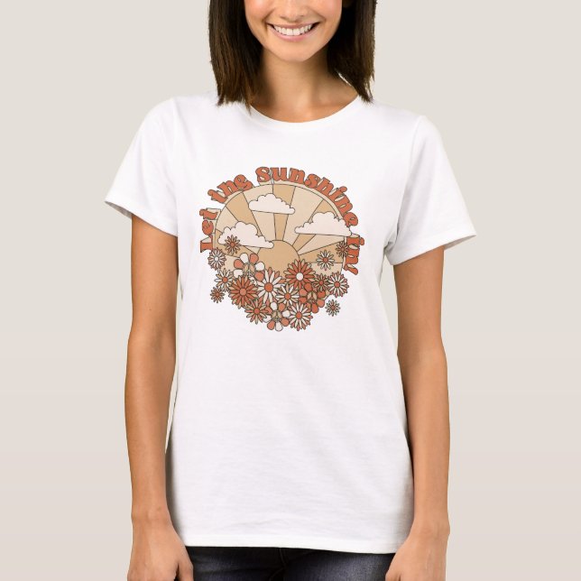 In den Blume Groovy Daisy Hippie den Sonnenschein  T-Shirt (Vorderseite)